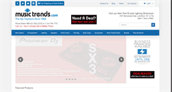 Desktop Screenshot of musictrends.com