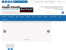 Tablet Screenshot of musictrends.com